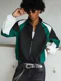Men's color-blocked jacket, lightweight, casual, travel, windproof and wear-resistant, high-quality fabric, boyfriend gift