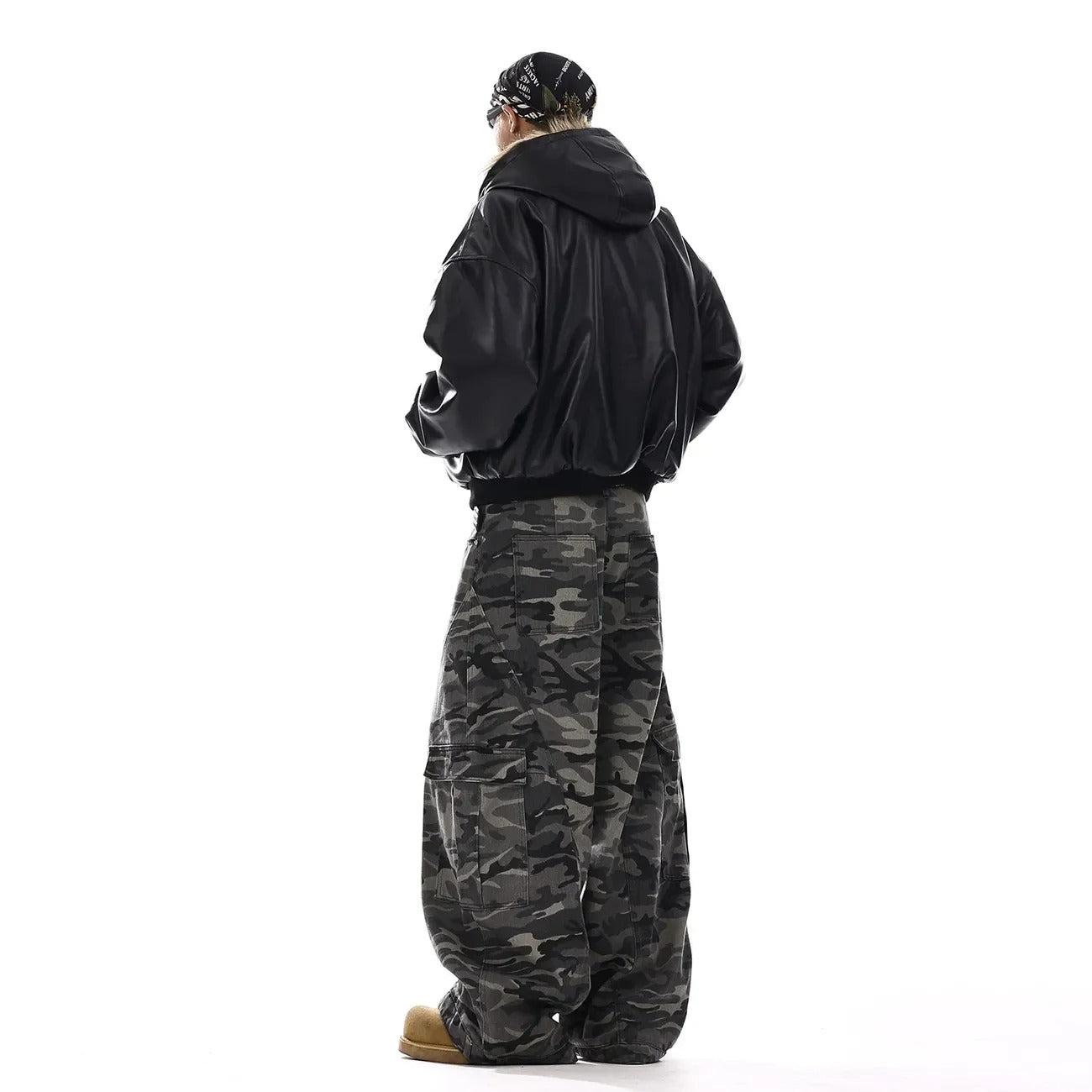 Camouflage Curved Knife Jeans Gothic Streetwear Sweatpants Graphic Baggy Casual Pants American Vintage Mens Jeans