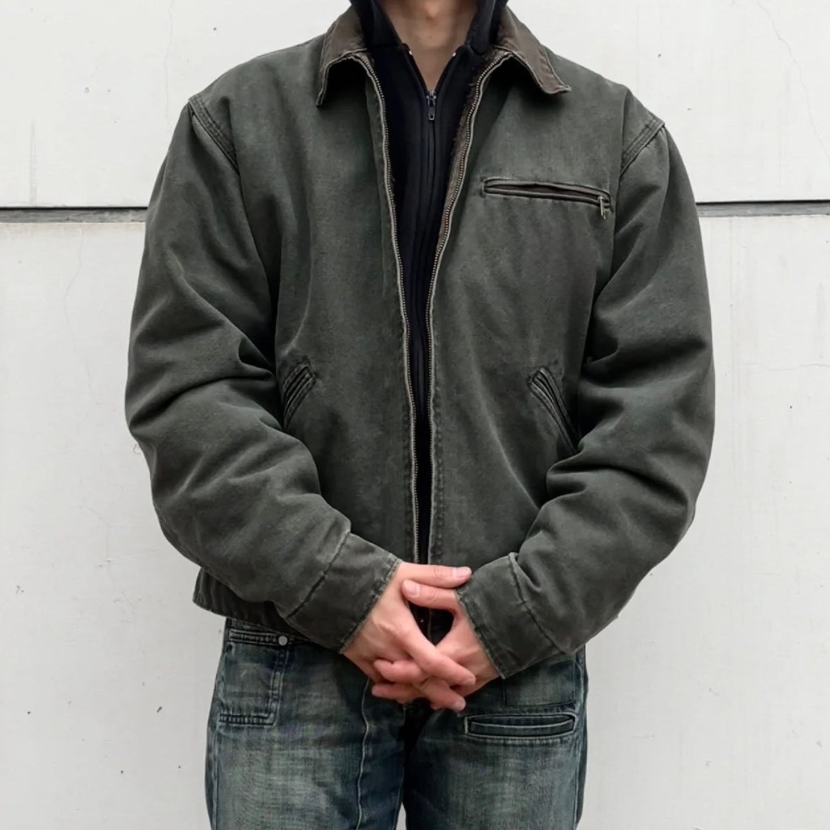 Moss Green Jacket - Boxy Form