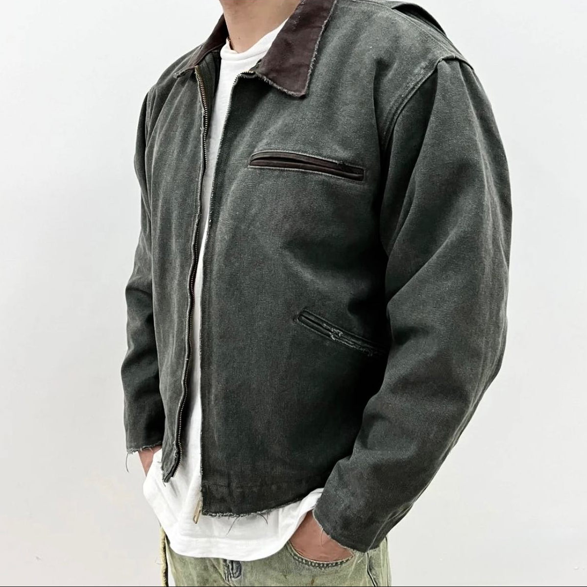 Moss Green Jacket - Boxy Form