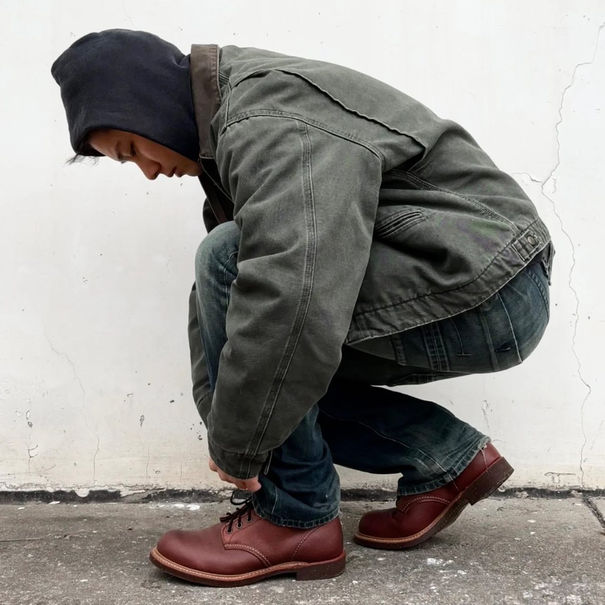 Moss Green Jacket - Boxy Form