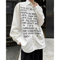 Spring and Autumn Trendy Brand Long Sleeve Shirt Men Top Casual Cardigan Letter Printed Jacket