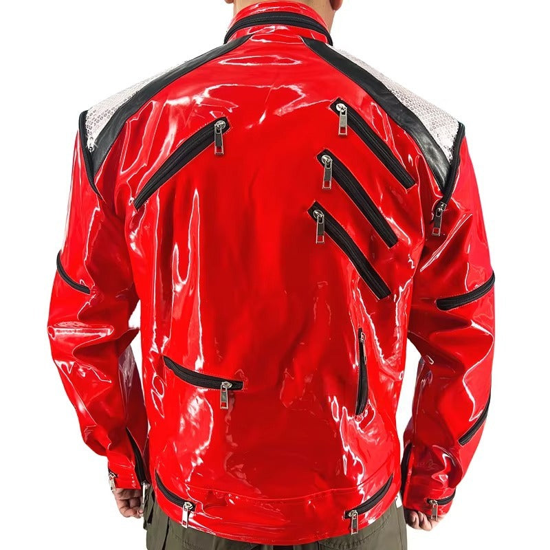 Michael Jackson Costumes Jacket Beat It for Adults Cosplay Impersonate Halloween Christmas
