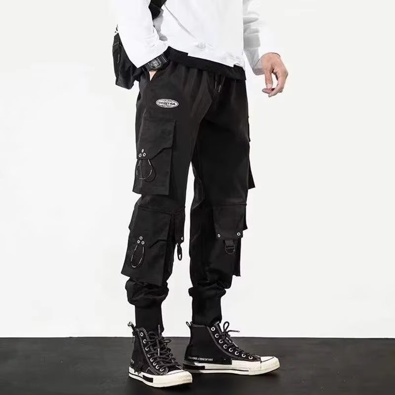 Trendy Streetwear Quick Dry Ice Silk Pants Men Classic Cargo Pants Man Summer Thin New Style Straight Leg Versatile Casual Pants