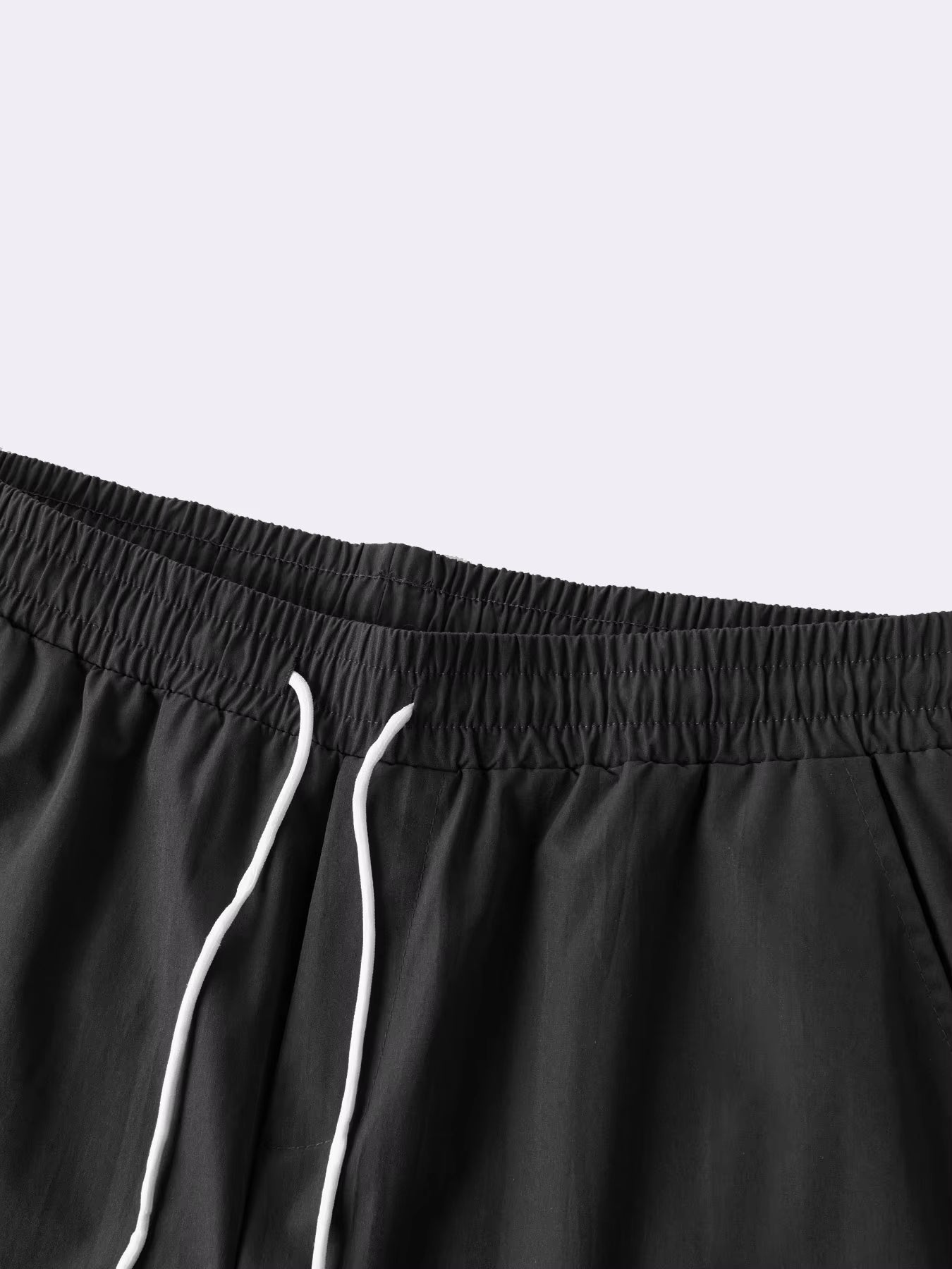 Men's Spring and Autumn Multi-Pocket Cargo Pants with Elastic Waistband and Drawstring Adjustment, Solid Color Multi-Pocket Long Pants Suitable for Outdoor Sports and Leisure