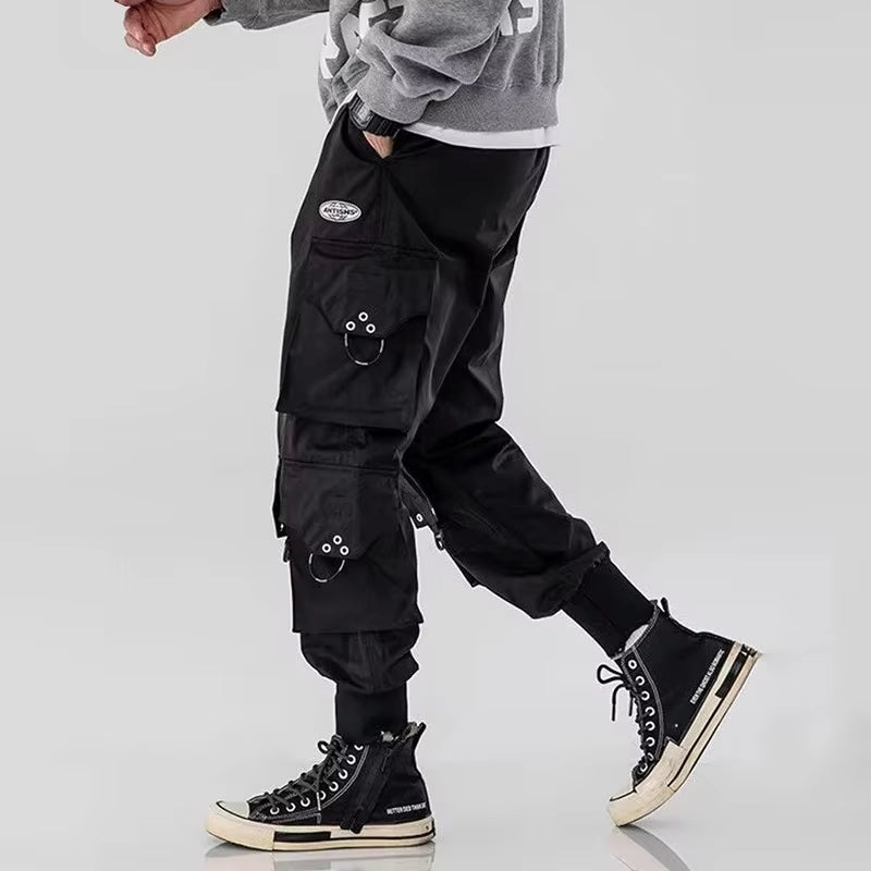 Trendy Streetwear Quick Dry Ice Silk Pants Men Classic Cargo Pants Man Summer Thin New Style Straight Leg Versatile Casual Pants