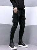 New 2026 Black Cargo Pants Men Summer Hip Hop Streetwear Harajuku Pockets Harem Trousers Joggers Pant Man and Women
