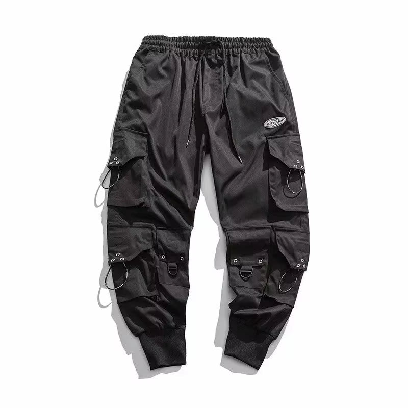Trendy Streetwear Quick Dry Ice Silk Pants Men Classic Cargo Pants Man Summer Thin New Style Straight Leg Versatile Casual Pants
