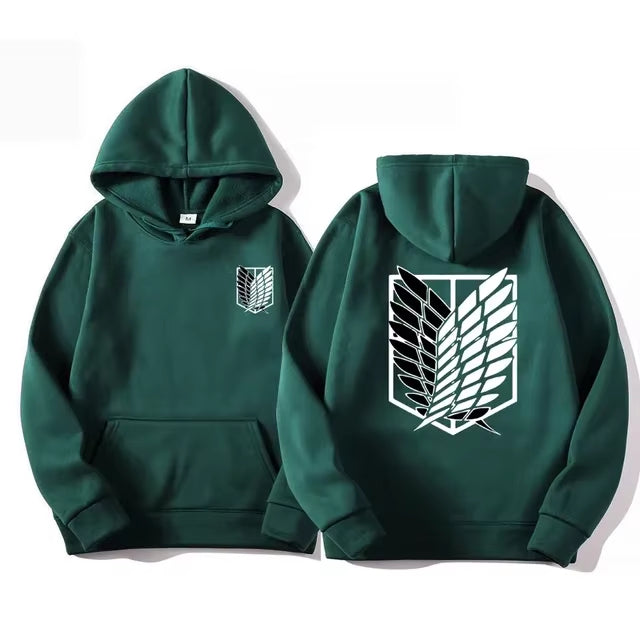 Japan Anime Attack on Titan Men Hoodies Spring Autumn Hip Hop, Casual Pullover Top Hoodie Fashion, Sweatshirts Jogging Sportswear