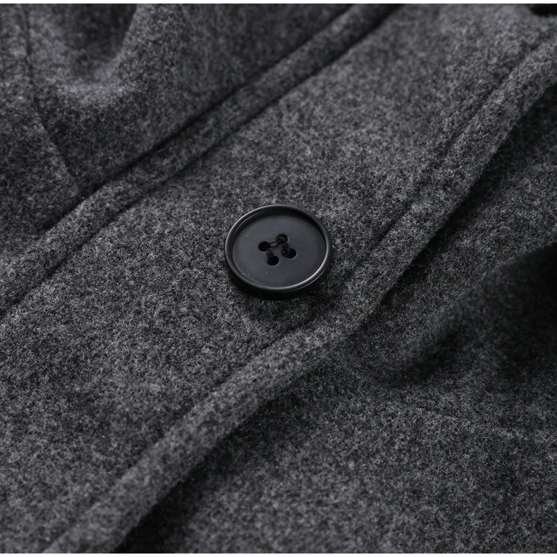 Fashion Short Woolen Coat For Women Stand Collar Full Sleeve Loose Zipper Jacket Female 2026 Autumn Winter Solid Lady Outwear