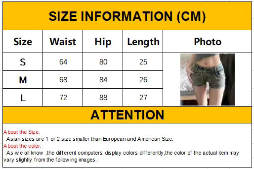 American Retro Low Waist Denim Shorts Women Summer Slim Fit High Street Hot Pants Girl Elastic Wrapped Cowboy Jeans