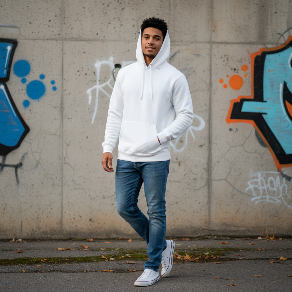2026 Totem Viking Eagle Print, Men Long-sleeve Hooded Sweatshirt Autumn Winter, Daily Outdoor Casual Street Fashion Sportswear