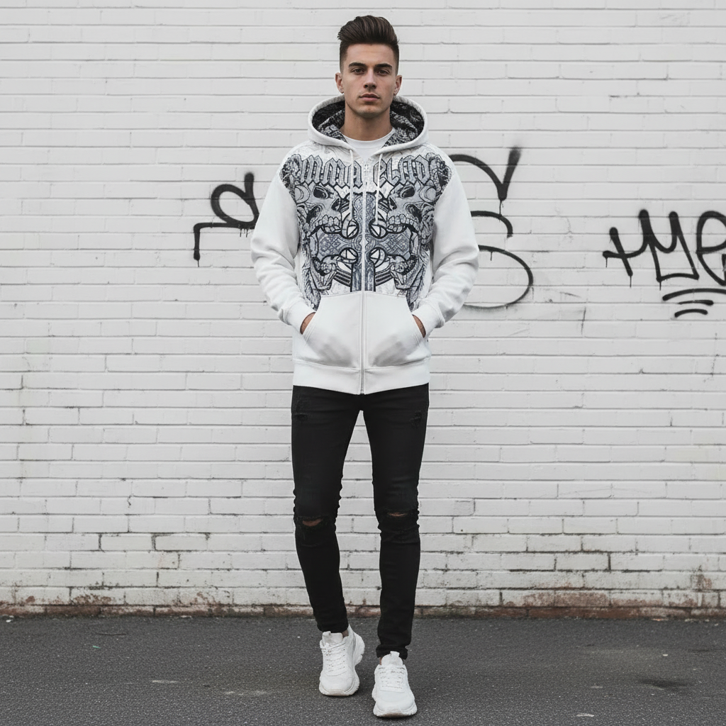 American New Hip Hop Trend Zipper Hoodie Women Street Casual Loose Joker Vintage Sweatshirt Unisex Fleece Padded Warm Hoodie