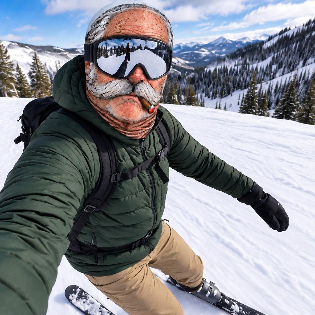 Custom Funny Face Ski Mask, Personalized Balaclava for Ski Lovers, Novelty Winter Face Covering, Birthday Gift for Skier
