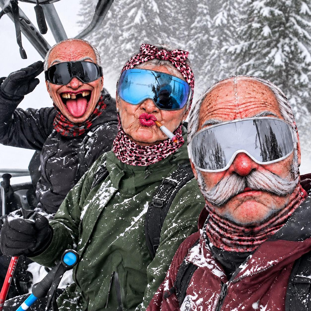 Custom Funny Face Ski Mask, Personalized Balaclava for Ski Lovers, Novelty Winter Face Covering, Birthday Gift for Skier