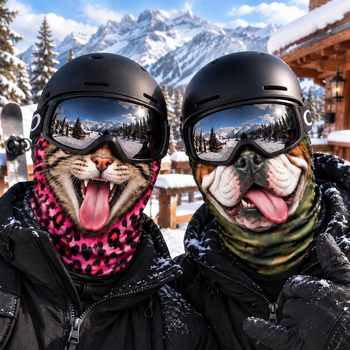 Custom Funny Face Ski Mask, Personalized Ski Lovers Gift, Ski Happens Balaclava,  Birthday Gift for Skier, Novelty Winter Ski Accessory