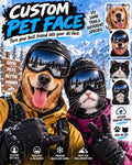 Custom Pet Face Balaclava Mask, Dog Cat Photo Ski Mask, Winter Fun Gift