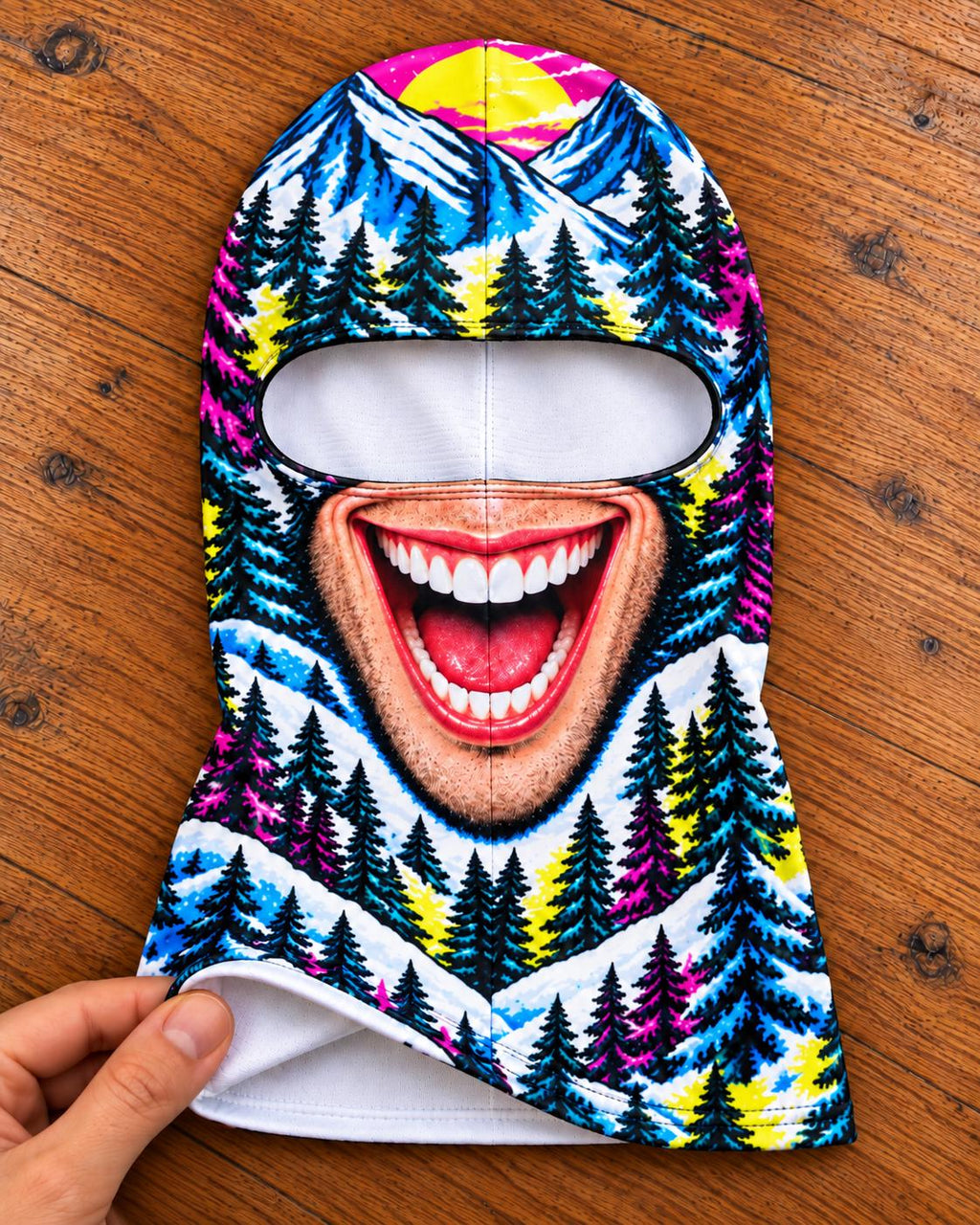Funny Printed Ski Balaclava, Novelty Winter Face Mask, Custom Snow Gift