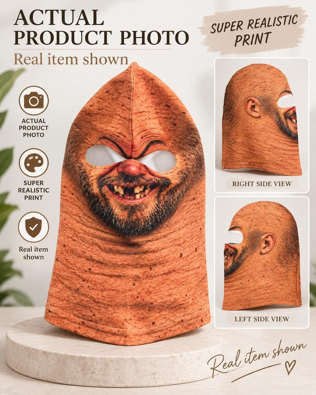 Grandpa Grandma Skiing Balaclava Mask, Funny Face Ski Mask, Grandparents Christmas Gift