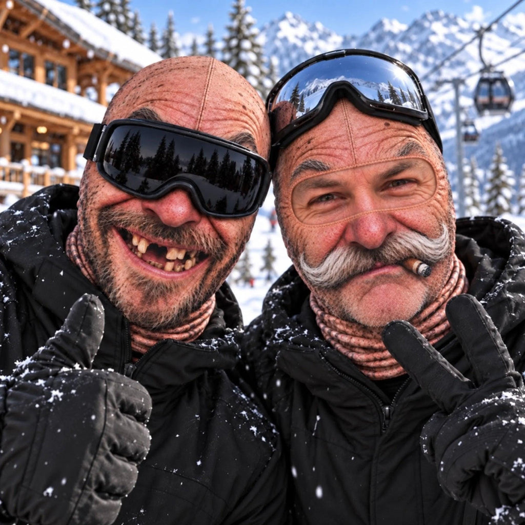 Personalized Funny Face Ski Mask, Custom Photo Balaclava, Funny Ski Lover Gift, Novelty Snowboarding Mask, Ski Trip Gift