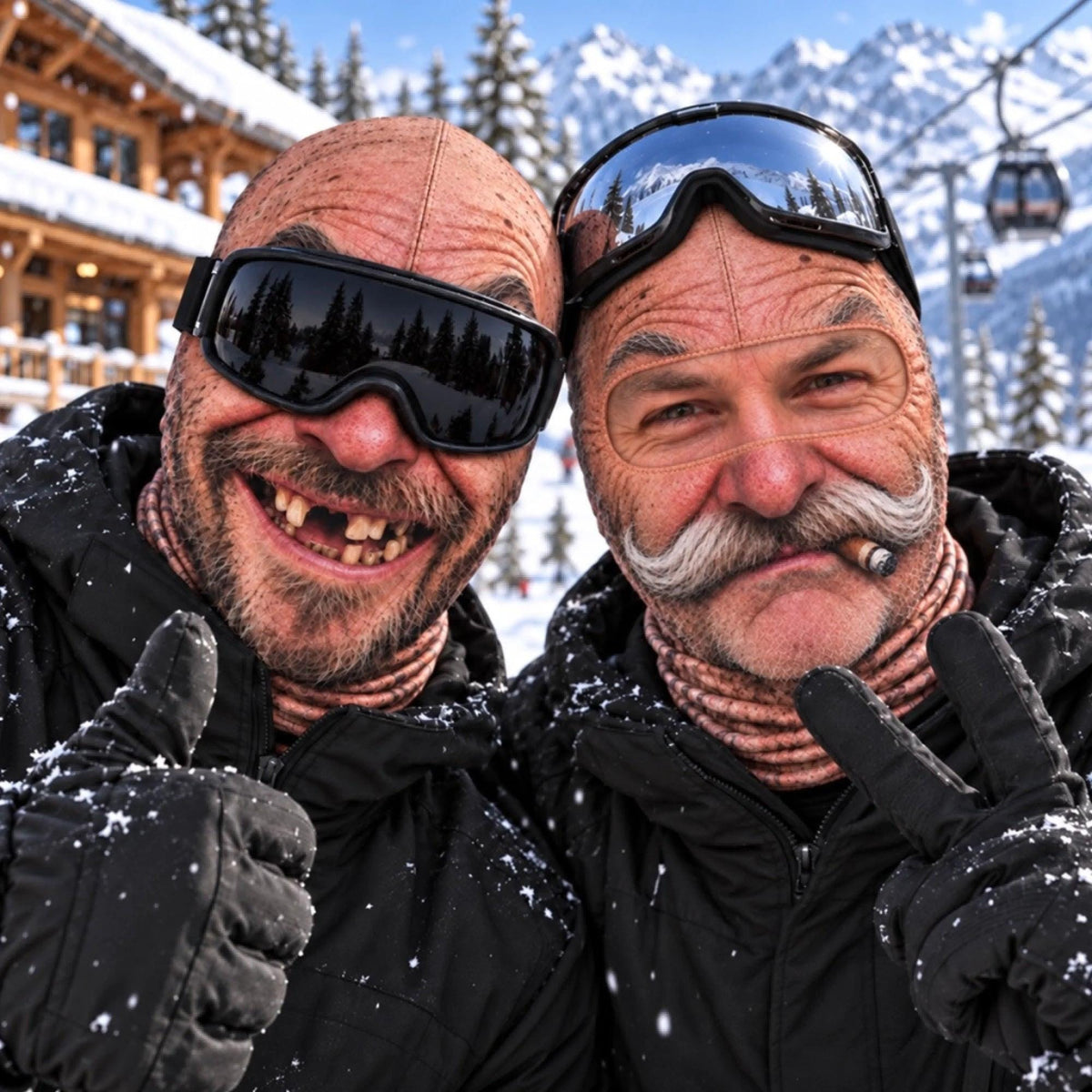 Personalized Funny Face Ski Mask, Custom Photo Balaclava, Funny Ski Lover Gift, Novelty Snowboarding Mask, Ski Trip Gift
