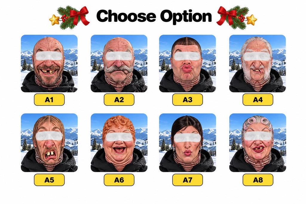 Personalized Funny Face Ski Mask, Custom Photo Balaclava, Funny Ski Lover Gift, Novelty Snowboarding Mask, Ski Trip Gift