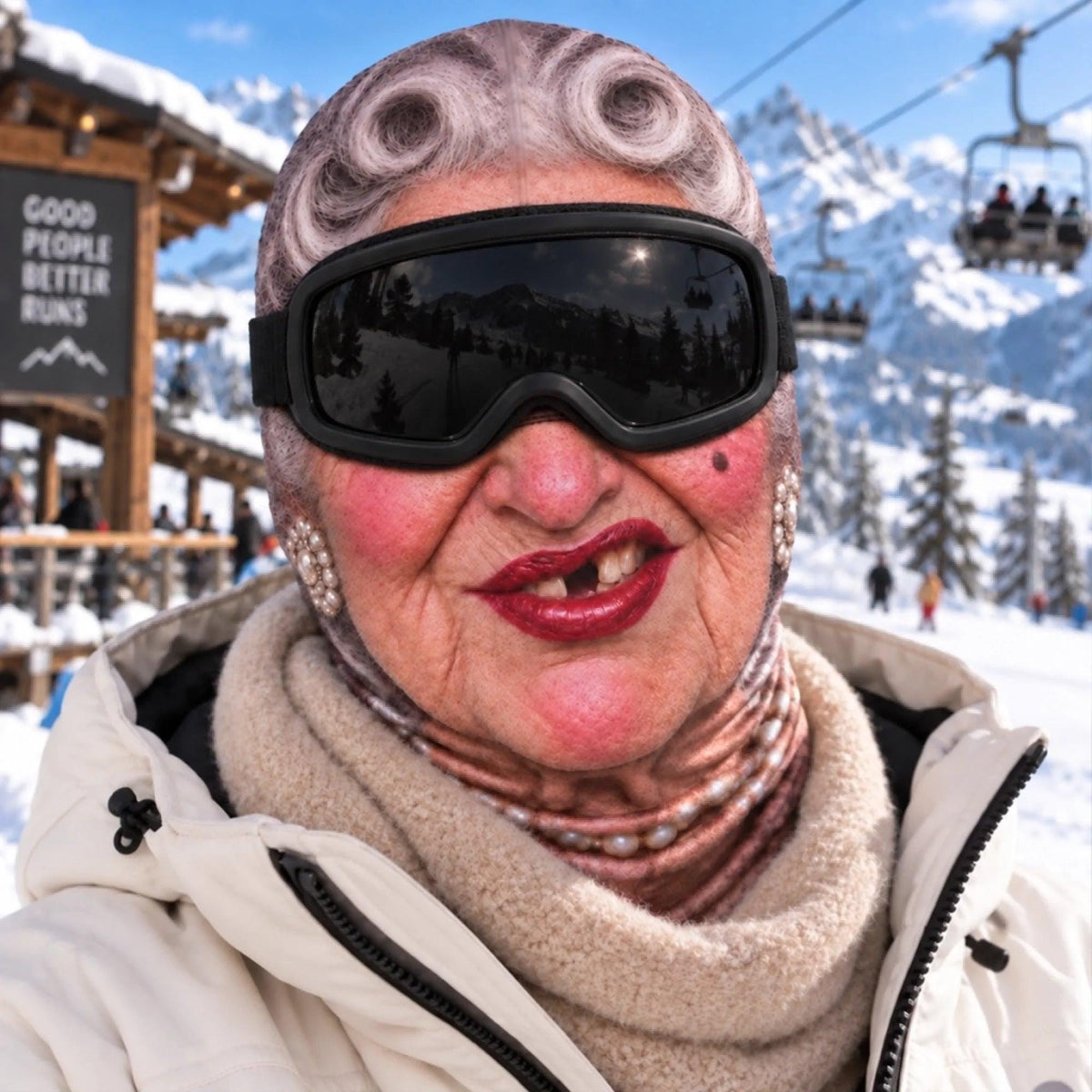 Personalized Funny Face Ski Mask, Custom Photo Balaclava, Funny Ski Lover Gift, Novelty Snowboarding Mask, Ski Trip Gift