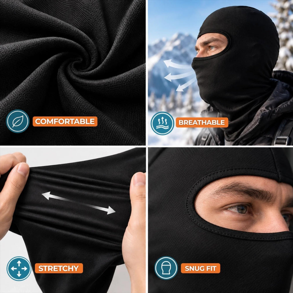 Personalized Funny Face Ski Mask, Custom Photo Balaclava, Funny Ski Lover Gift, Novelty Snowboarding Mask, Ski Trip Gift