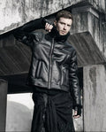 Black Shearling Leather Jacket