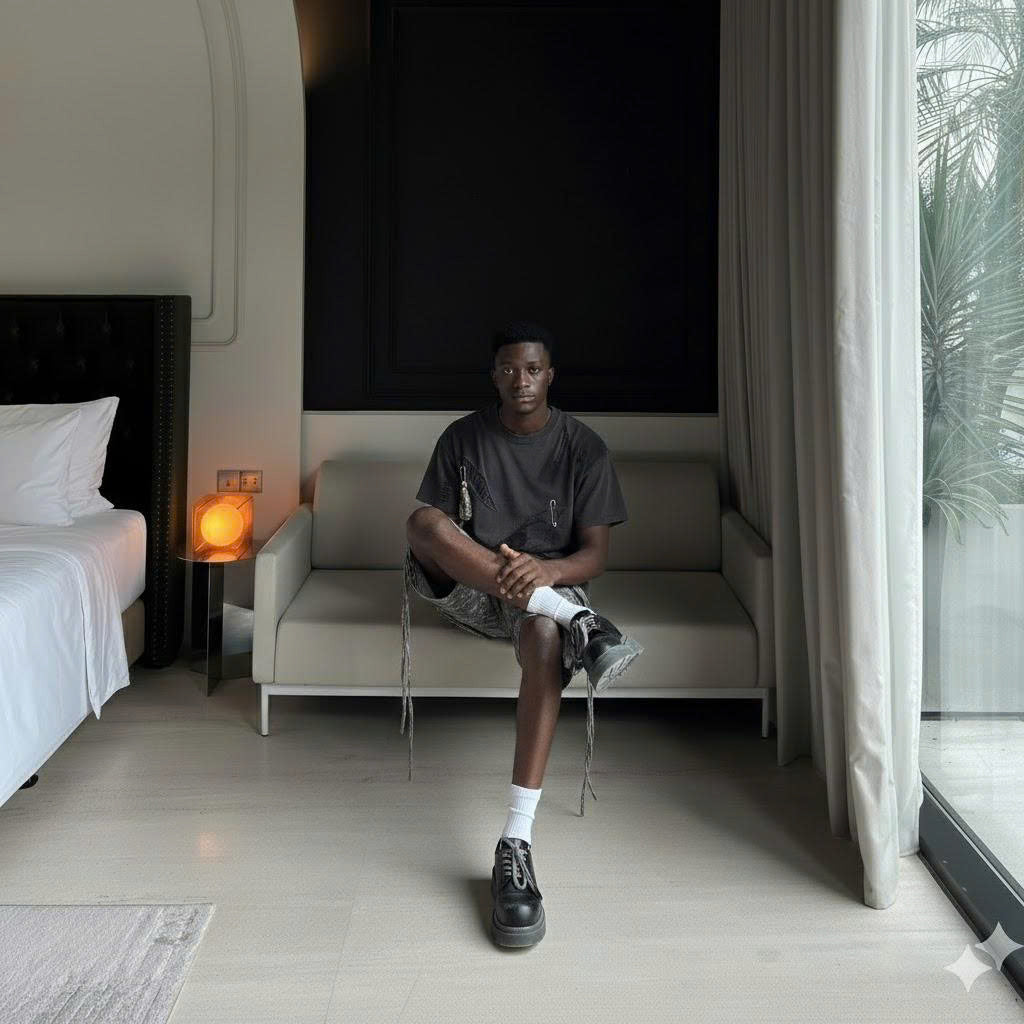 Fever Guest Set: Waxed, Ripped T-Shirt And Printed Shorts