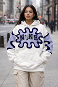 Upcycled Hoodie Sweatshirt, Reworked Street Style, Handmade Unisex Clothing