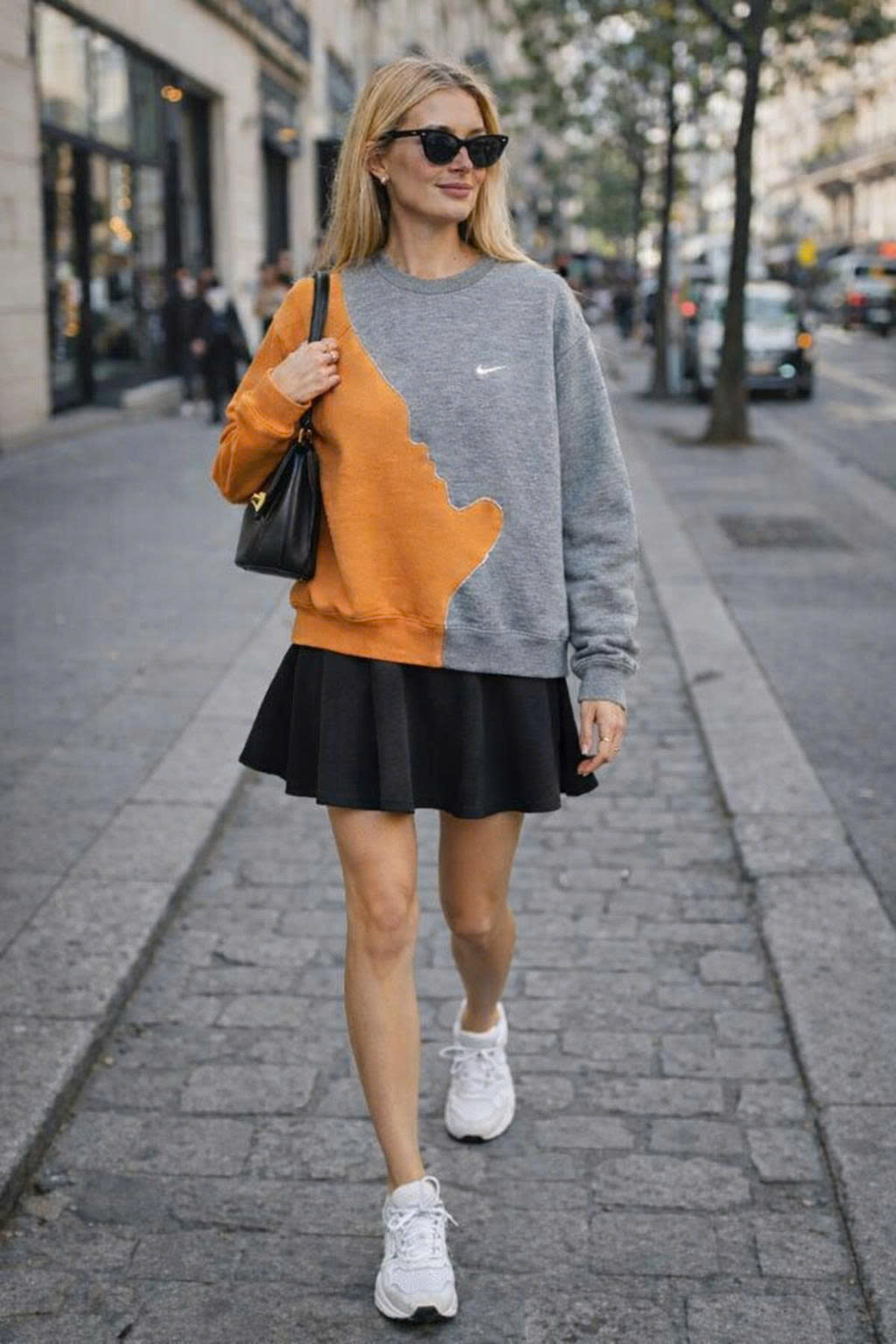 Upcycled Hoodie Sweatshirt, Reworked Street Style, Handmade Unisex Clothing