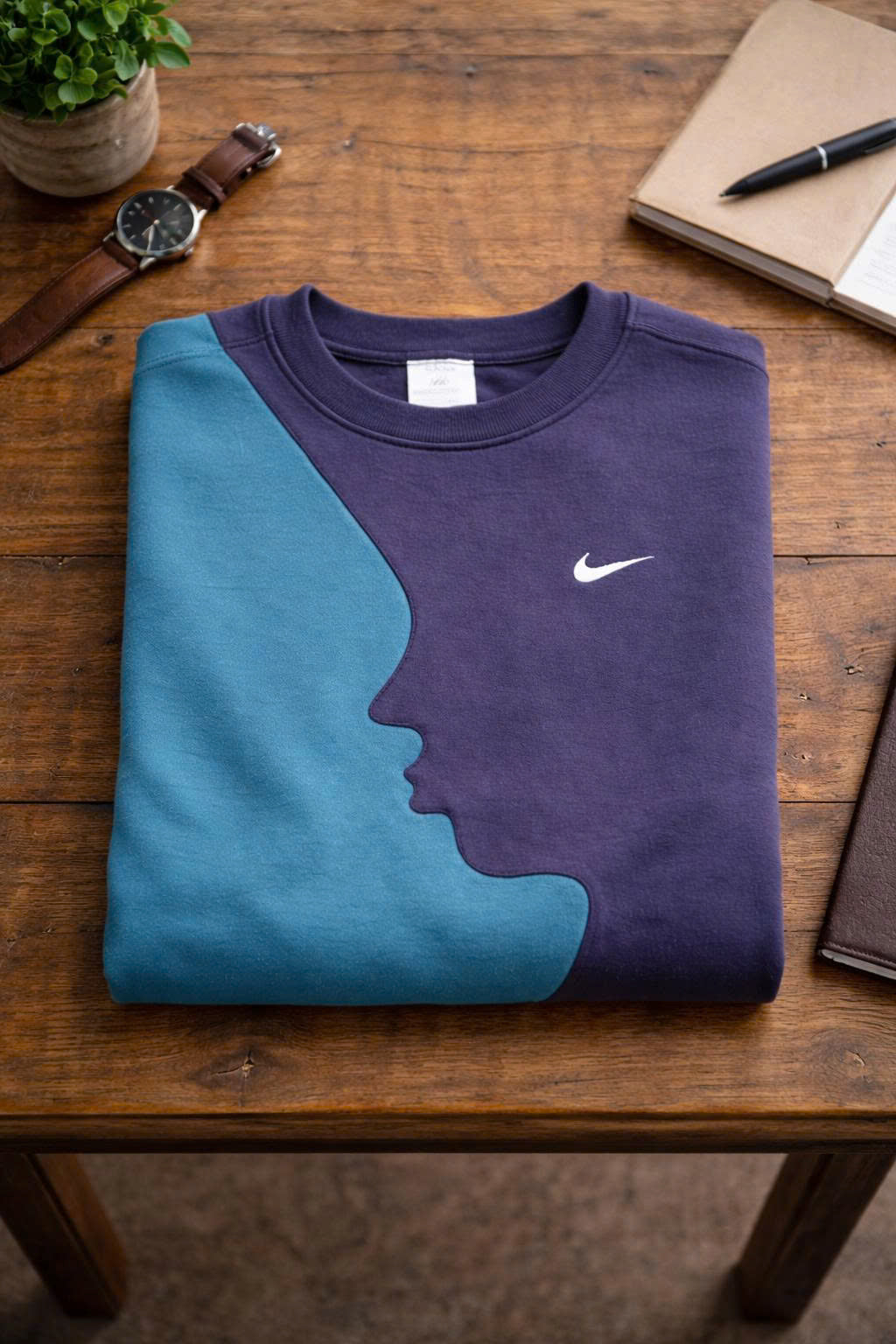 Upcycled Hoodie Sweatshirt, Reworked Street Style, Handmade Unisex Clothing